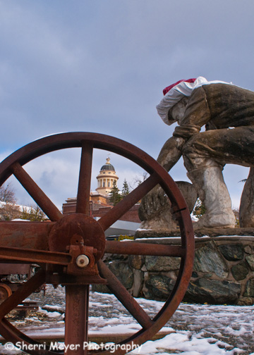 Gold Miner Statue
